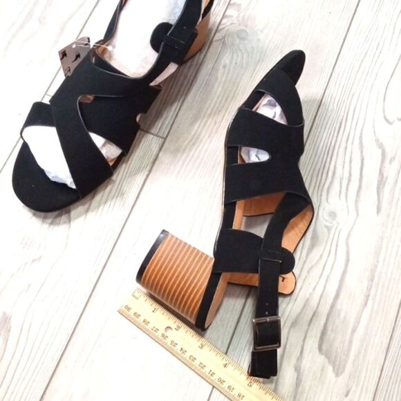 (21-3538) mysoft Women's Black Comfortable Heels Sz 11 - Picture 4 of 11